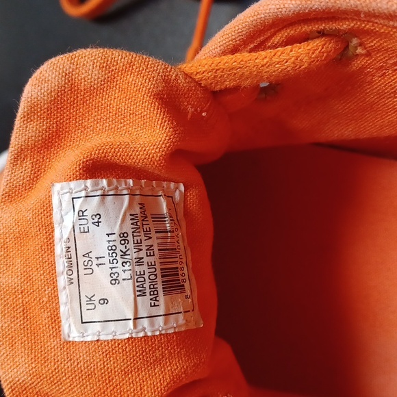 Orange Palladium canvas sneakers - Picture 2 of 5